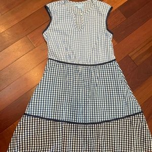 Draper James Womes Dress Blue Gingham size 10